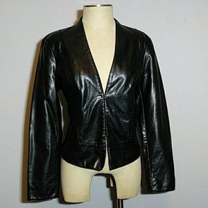 G faux leather jacket medium